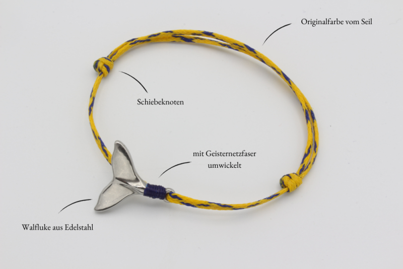 Preview: Geisternetz-Armband "Flukenbuddy"