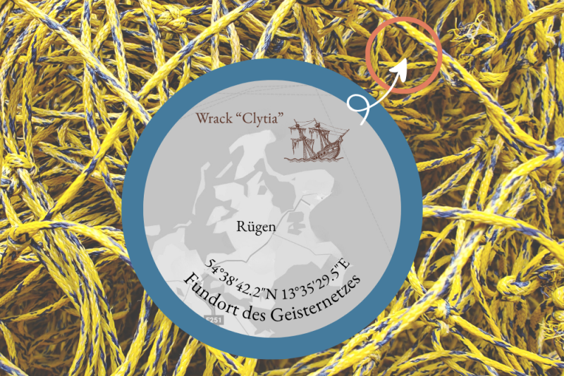 Preview: Geisternetz-Armband "Flukenbuddy"