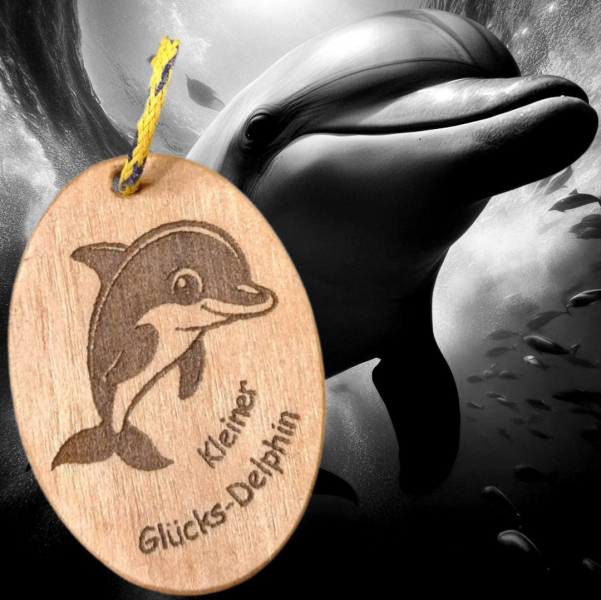 Schlüsselanhänger Glücks-Delphin