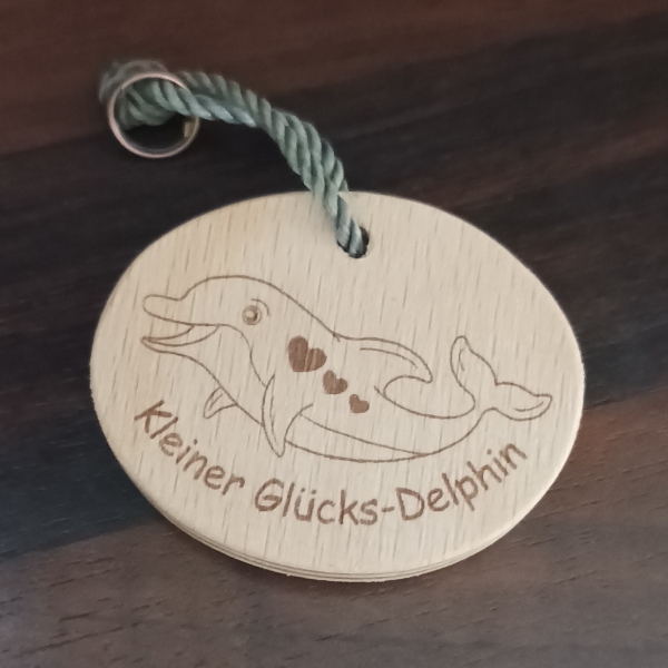 Schlüsselanhänger Glücks-Delphin