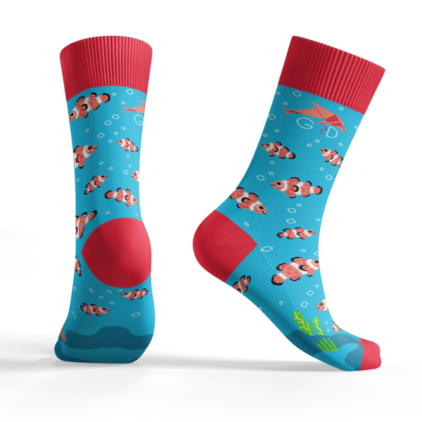 Preview: Motivsocken Clownfische