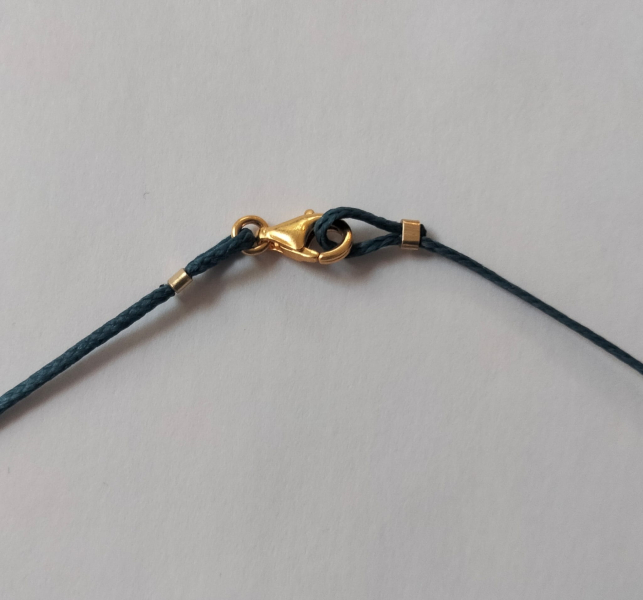 Halskette mit goldenem Delfinanhänger