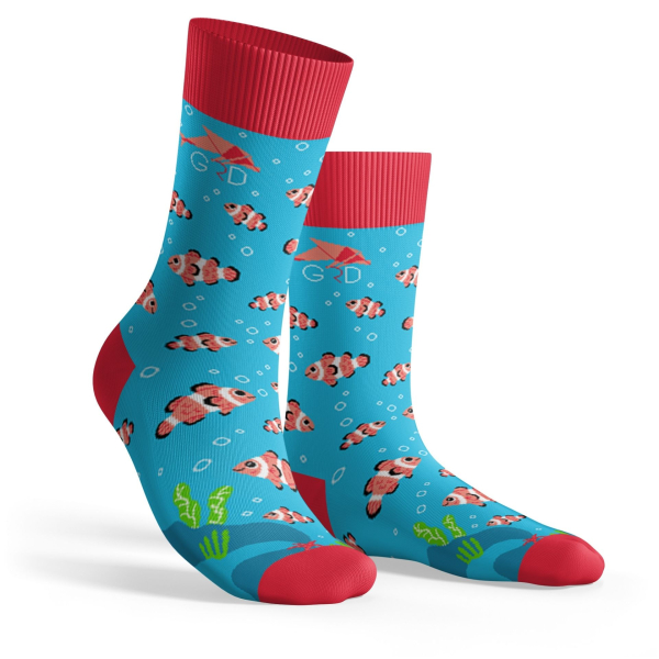 Motivsocken Clownfische