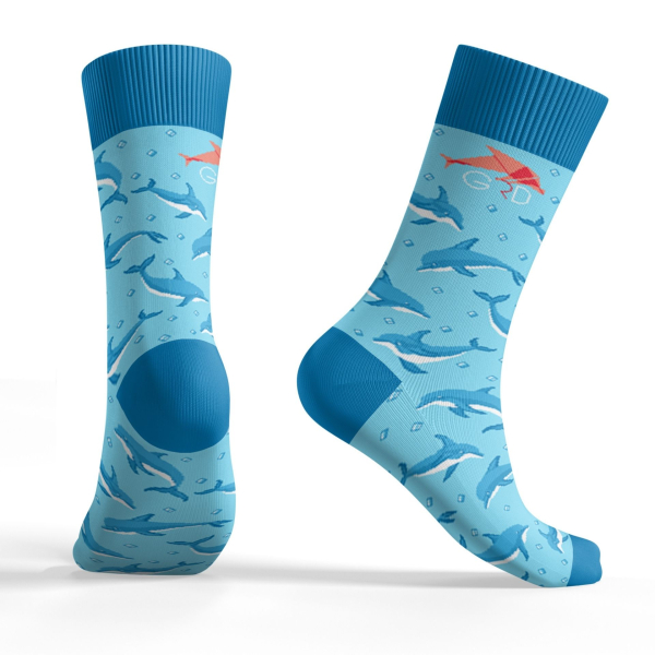 Motivsocken Delfine