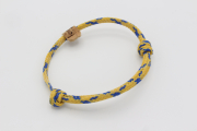 Geisternetz Fußbändchen Gelb/Blau